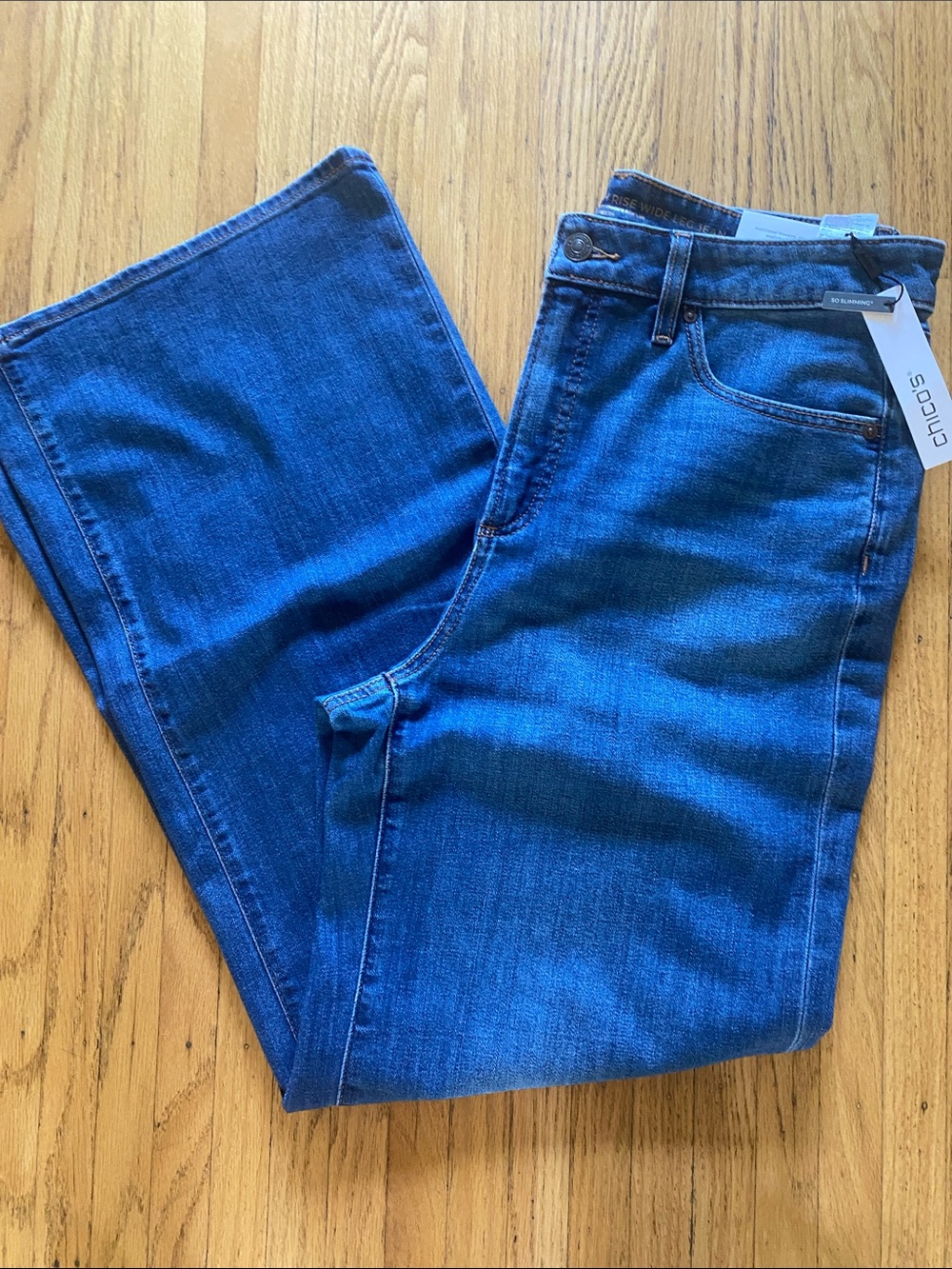 Chico's So Slimmimg High Rise Wide Leg Jeans